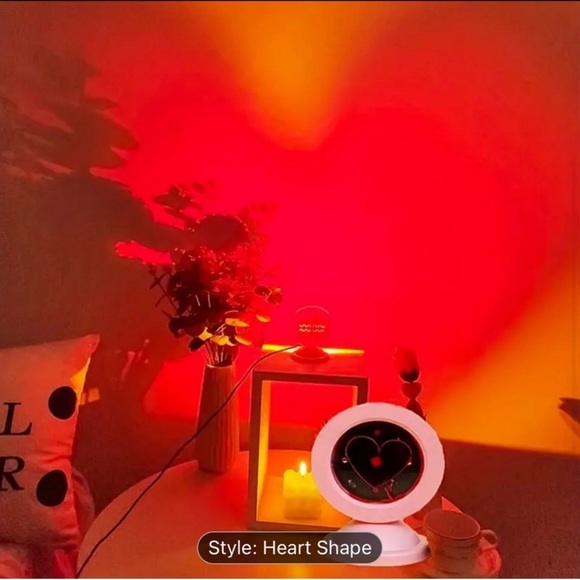 Other - Sunset heart shape projector Lamp Valentine’s Day mood